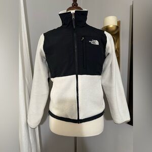 North Face Women's Denali Fleece Jacket Black & White Small